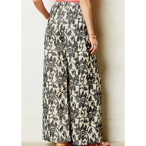 San & Soni Cotton Terre Wide-Leg Pants NWT Size 0R - Picture 5 of 6